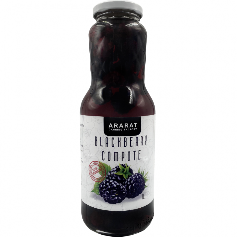 Björnbärskompott (Juice med frukt i) - Ararat - 1 L.