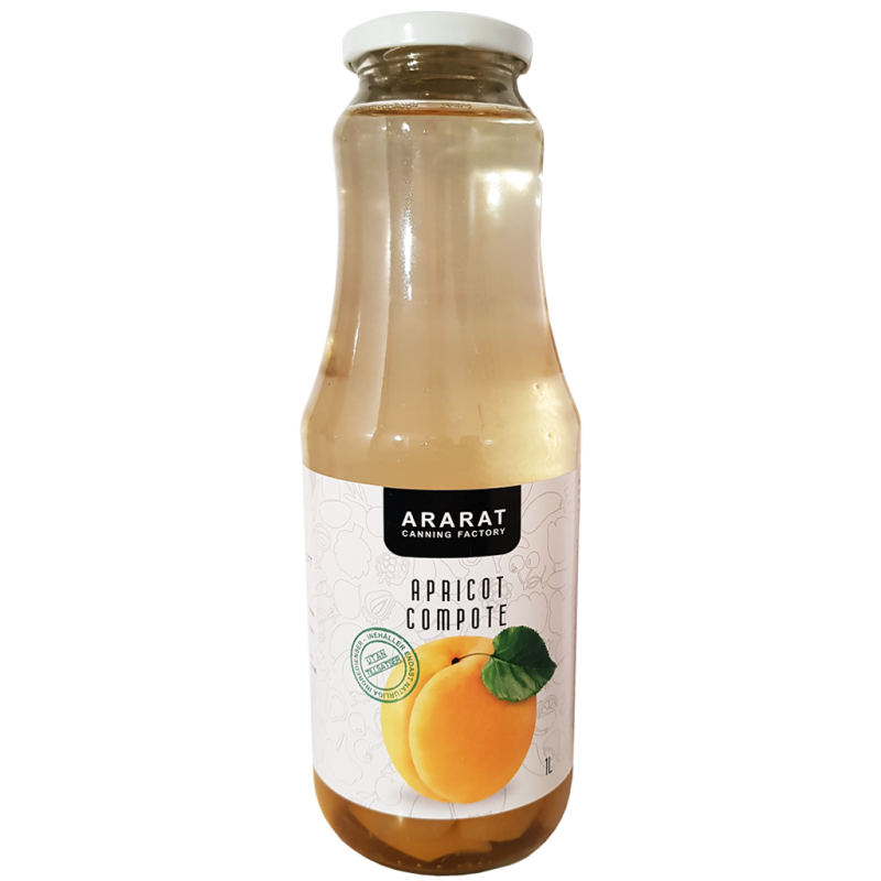 Aprikoskompott (Juice med frukt i) - Ararat - 1 L.