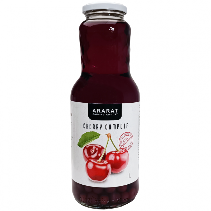 Körsbärskompott (Juice med frukt i) - Ararat - 1 L.