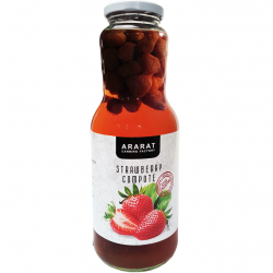 Jordgubbskompott (Juice med frukt i) - Ararat - 1 L.